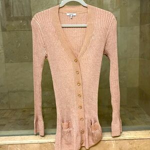 Ganni pink cardigan size S